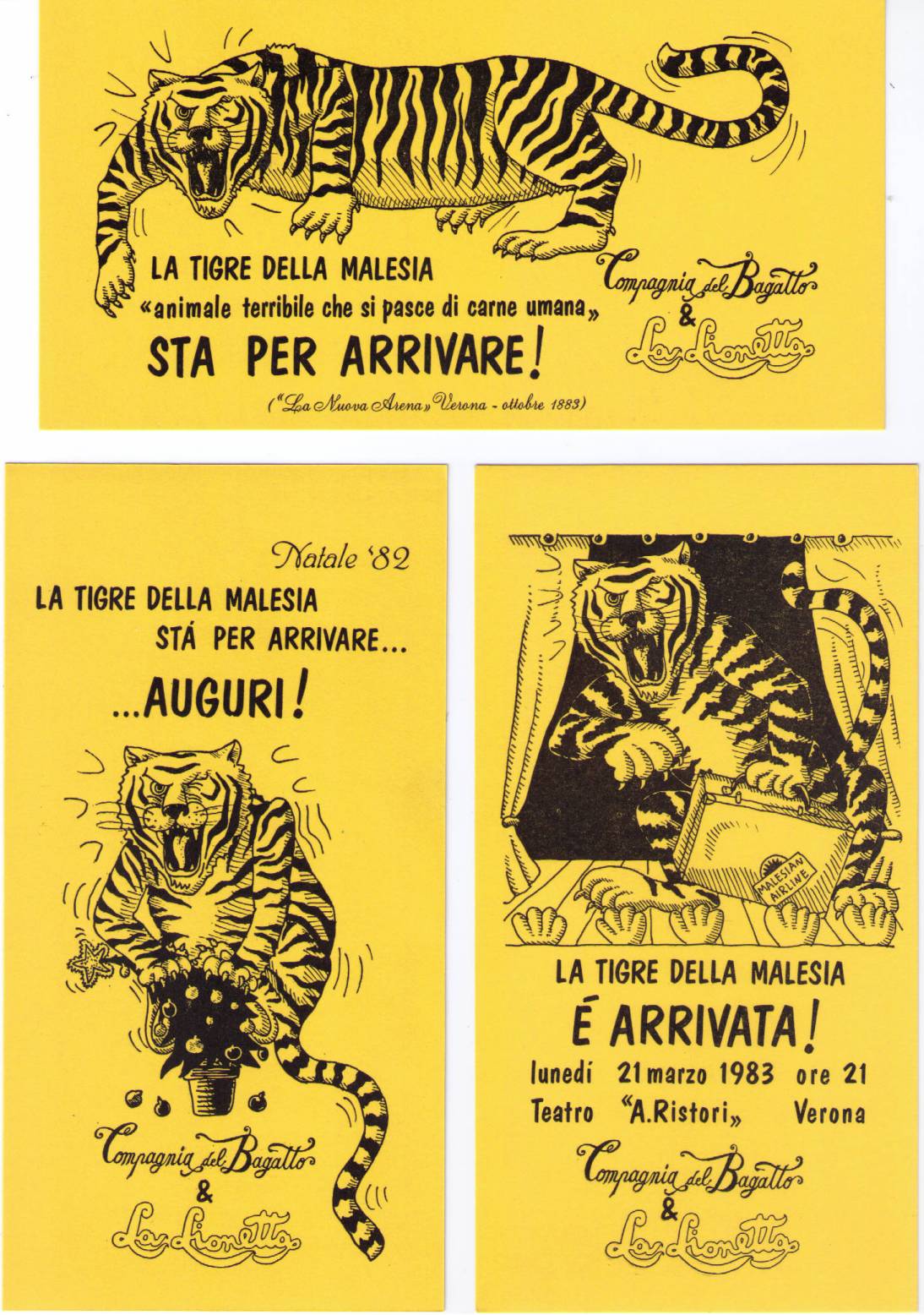 Laura Malaterra, teatro, teatro per ragazzi, La Tigre della Malesia una serata con Emilio Salgari, Ugo Gregoretti, Sivio Bastiancich Sandokan, Marco Ghio Yanez, Laura Malaterra Marianna, Franco Trevisi, Luisa Cavallito